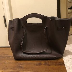 Anthropologie brown leather shoulder bag